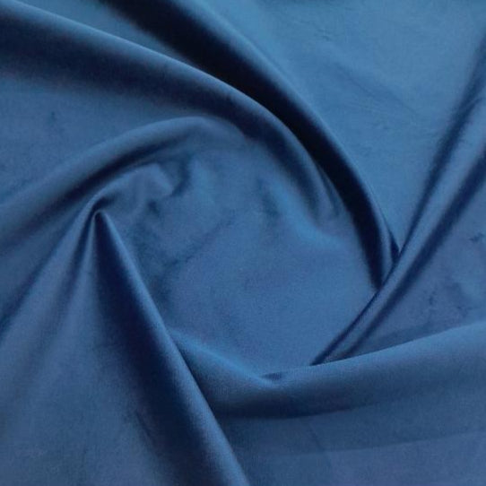 MH JOOSUB Upholstery Fabric Navy Upholstery Plain Velvet Collection 140 cm (7819276157017)