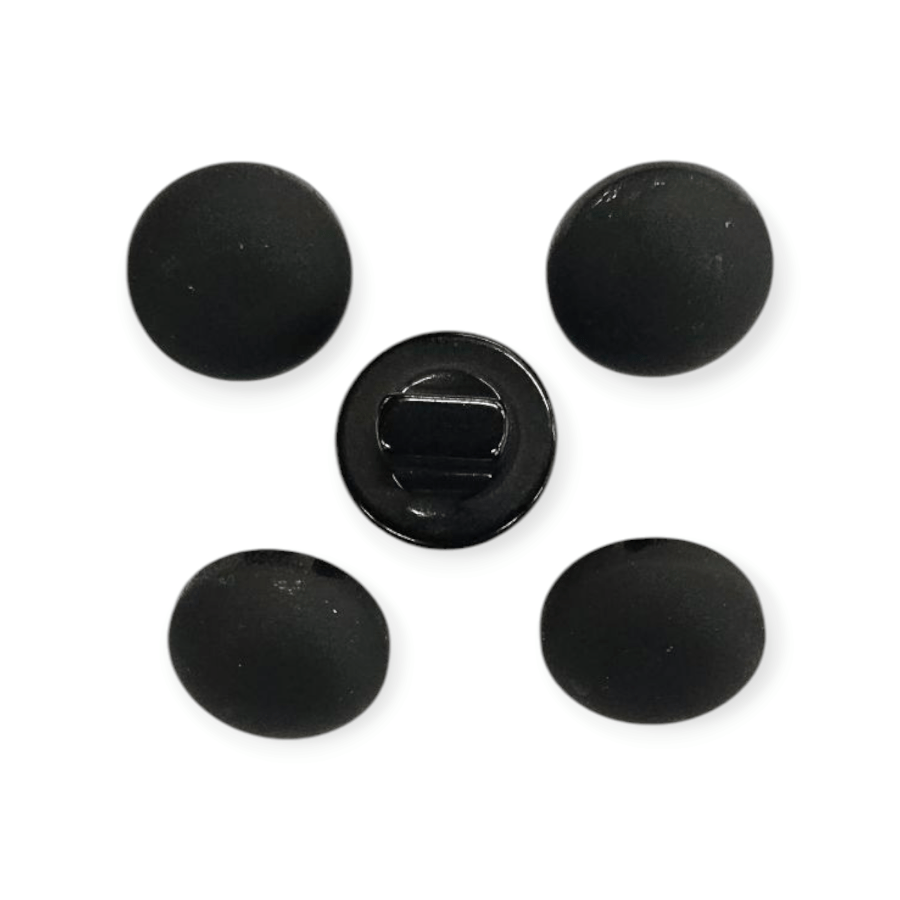 MHC Buttons Black Fabric Look Button 18"