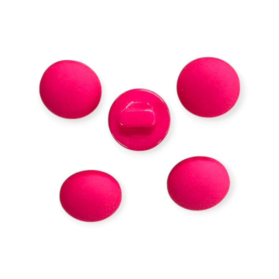 MHC Buttons Cerise Fabric Look Button 18"