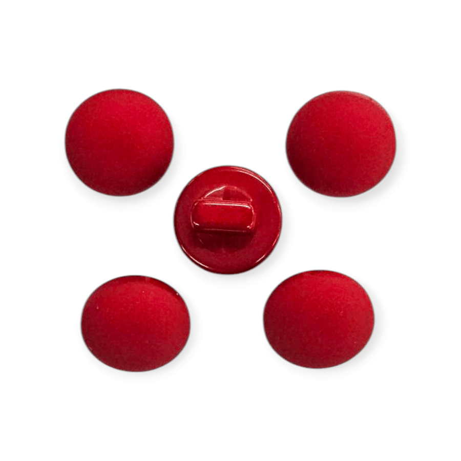 MHC Buttons Red Fabric Look Button 18"