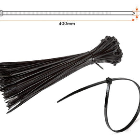 MHC Cable tie Cable Tie 400mmx7.2mm Black 50s TIE400 (7536697114713)