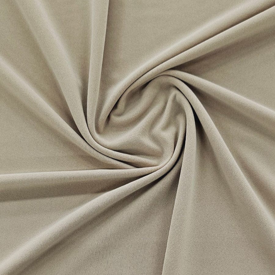 MHC Dress Fabrics Warm Taupe P/D Bon Bon Spandex