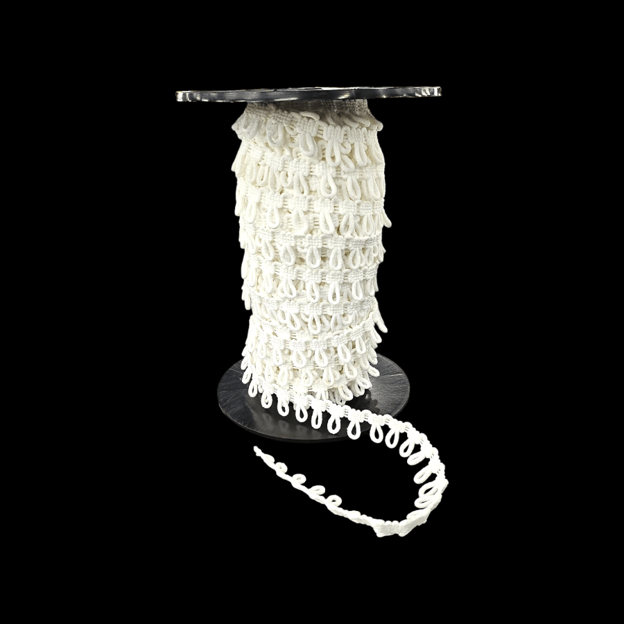 MHC Fabric Loop White Fabric Button Loop