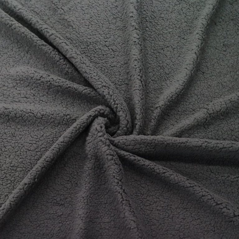 MHC Fleece Blanket Black Sherpa Fleece Fabric 150cm