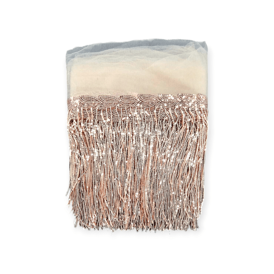 MHC Fringing Dusty Pink Sequence Fringing 25mm