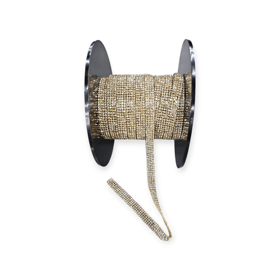 MHC Iron On Diamante Gold Iron on Diamante Trim