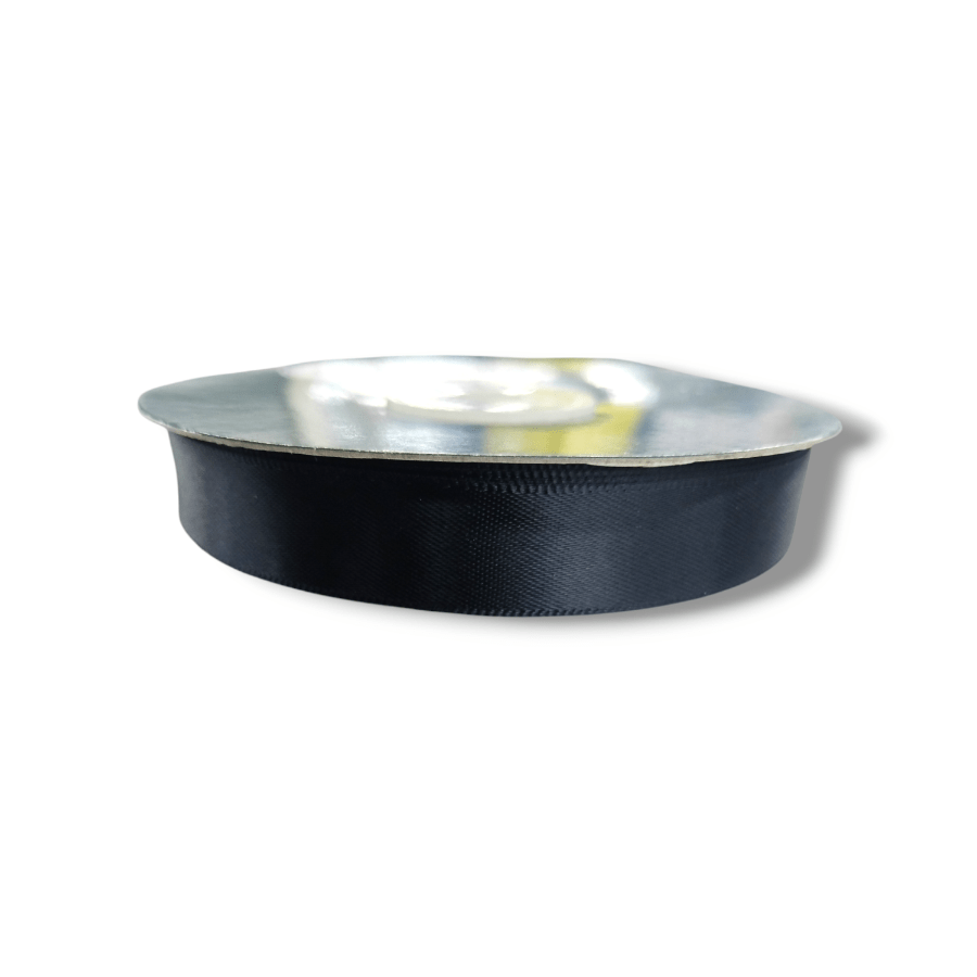 MHC Ribbon Collection Black Satin Ribbon 15mm