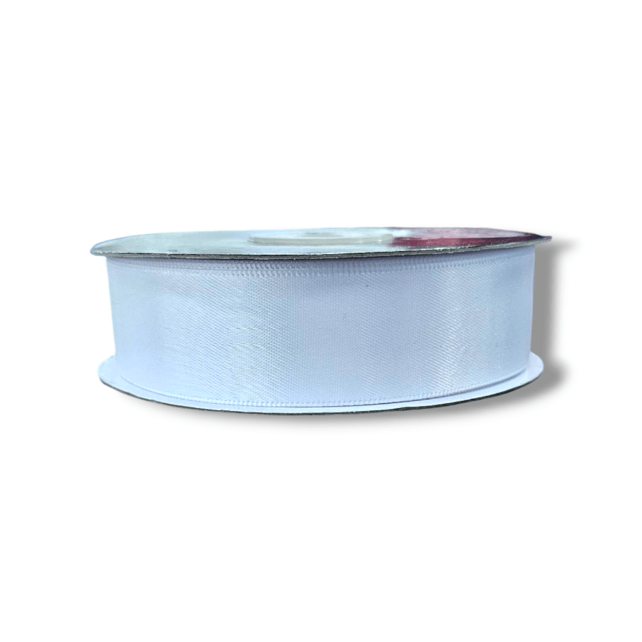 MHC Ribbon Collection White Satin Ribbon 25mm