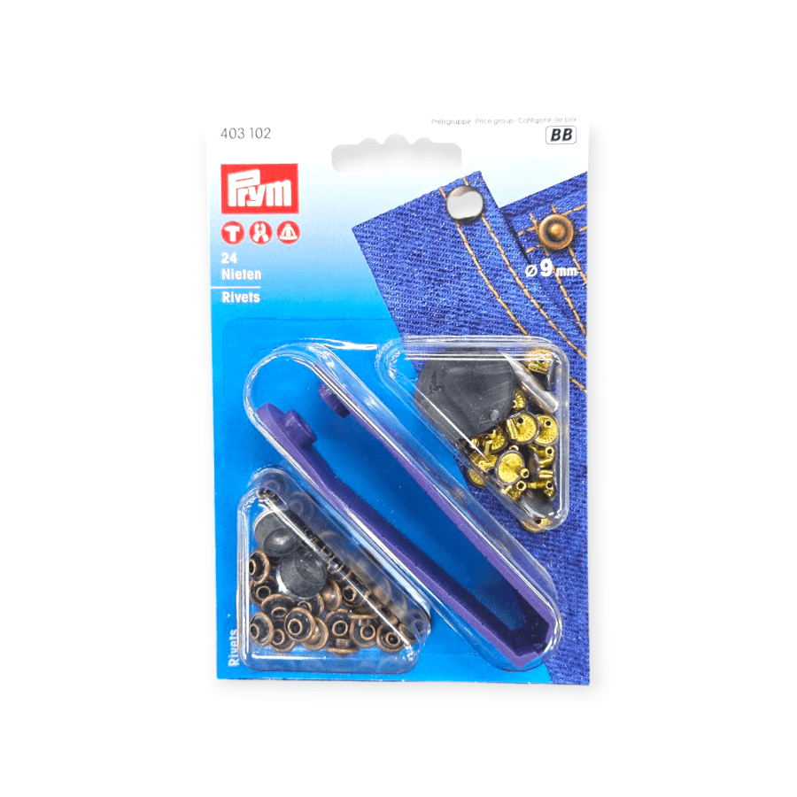 MHC Rivets Antiq Copper Jean Rivets 9mm