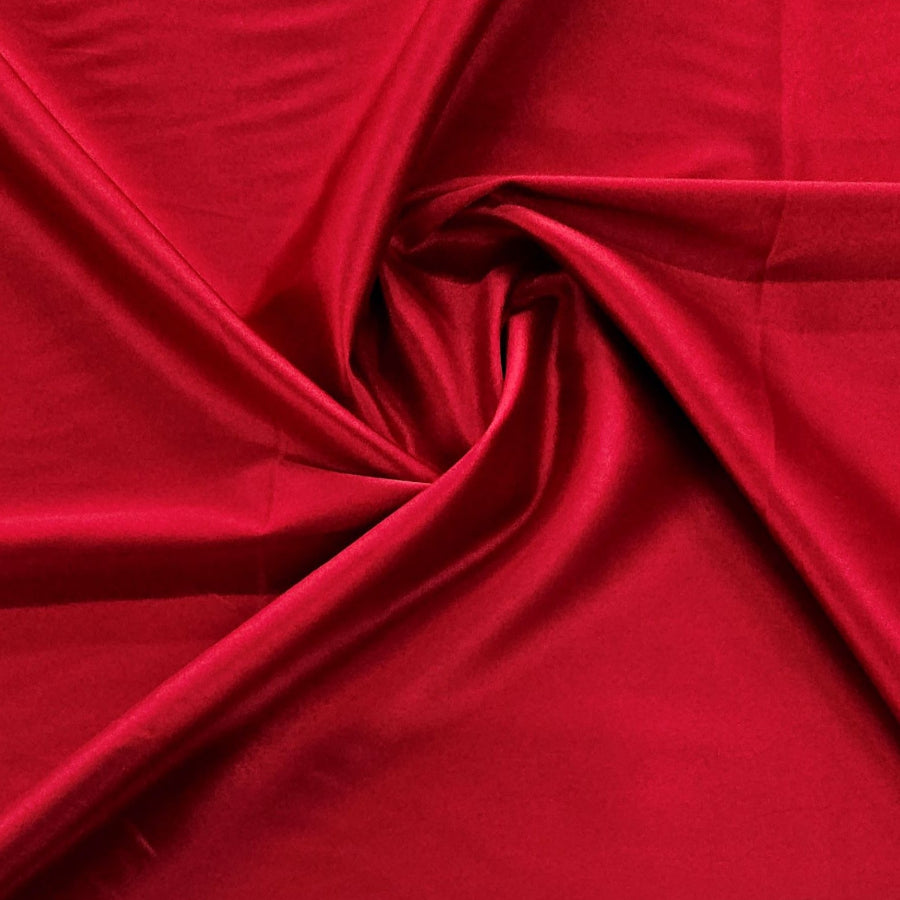 MHC Satin DK Red Stretch Duchess Fabric 150cm