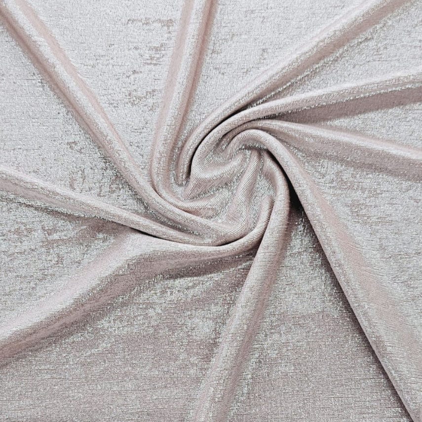 MHC Silky Fabric Cameo Rose Silver Slinky Foil