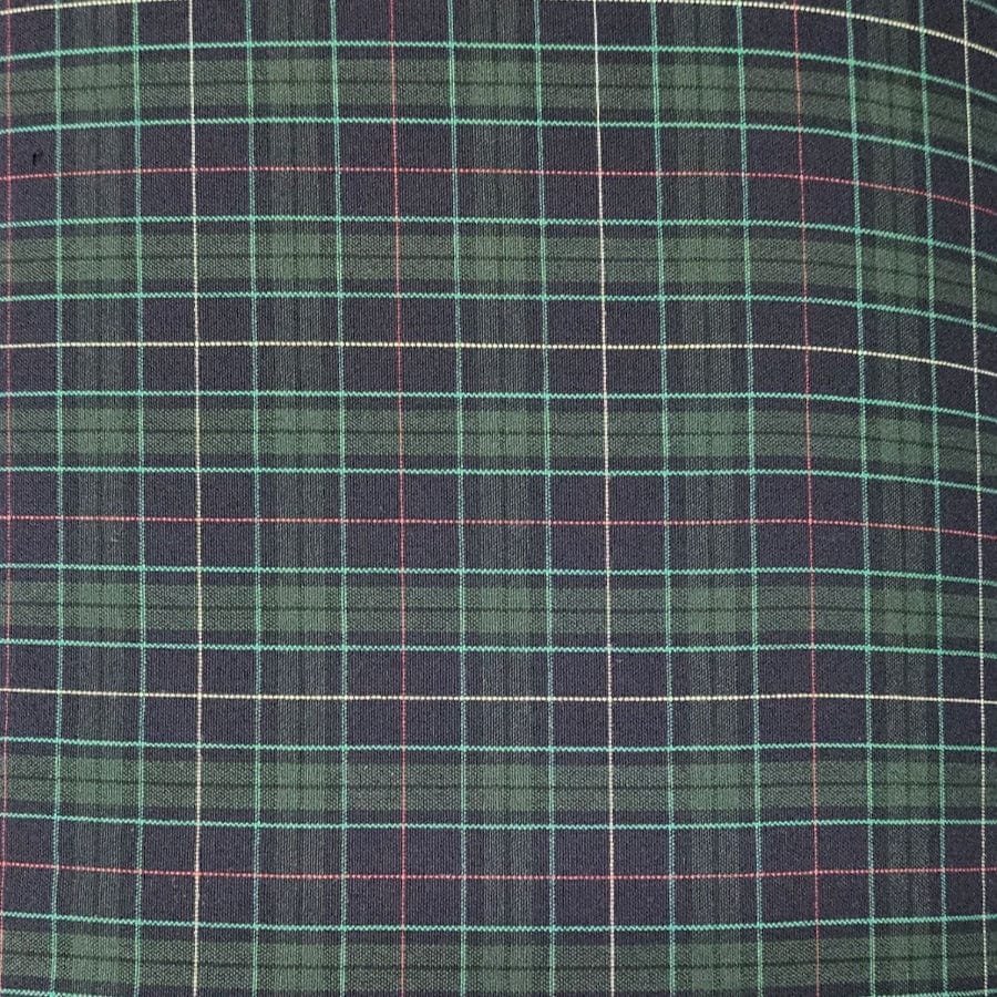 MHC Tartan Checks B/Green /Black Tartan Check Fabric 150cm