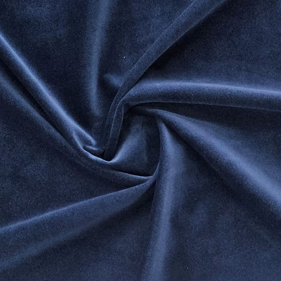 MHC Velvet Navy Velvet Jacketing Fabric 150cm