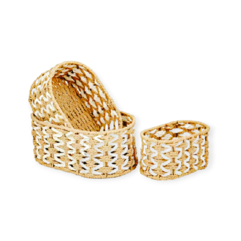 MHC Wolrd Fruit Basket Oval Wicker Woven Basket Set of 3 (7738411057241) (7738426196057)