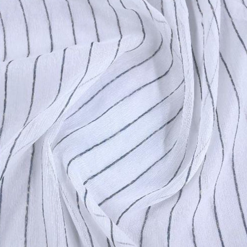 MHC Wolrd Lace & Voile Fabrics Denim Stripe Turkish Voile Curtaining 0677 Collection 280 cm (7813387681881)