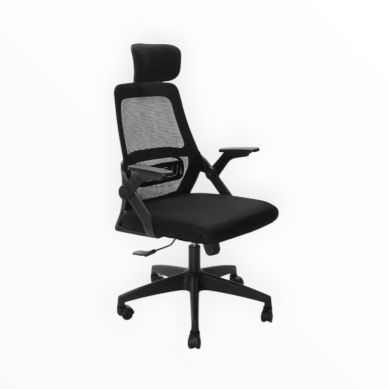 MHC Wolrd Office chairs Mesh Back Swivel & Tilt Adjustable Arms Offer Chair Black HT811A