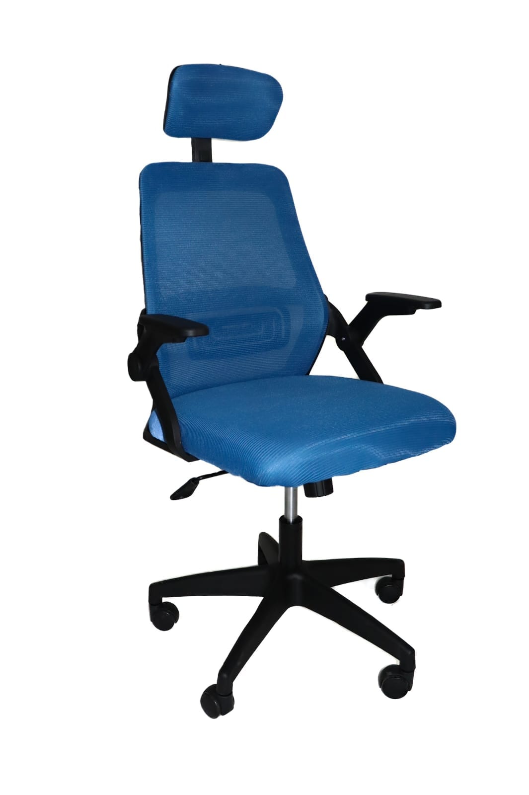 MHC Wolrd Office chairs Mesh Back Swivel & Tilt Adjustable Arms Offer Chair Blue HT811A