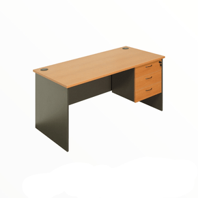 MHC Wolrd OFFICE DESK Office Desk 1.2 m with Three Lockable Drawers (7681028063321)