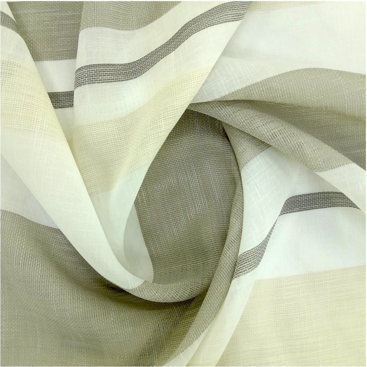 MHC Wolrd SHEER VOILE Fabric Verdi Fancy Stripe Voile DKM 280 cm
