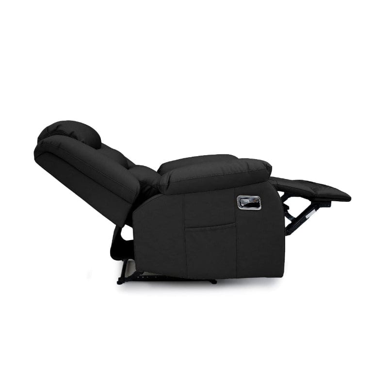 MHC World 3 Piece Lounge Suites Fiona 3 Action Black Lounge Suite 3pc