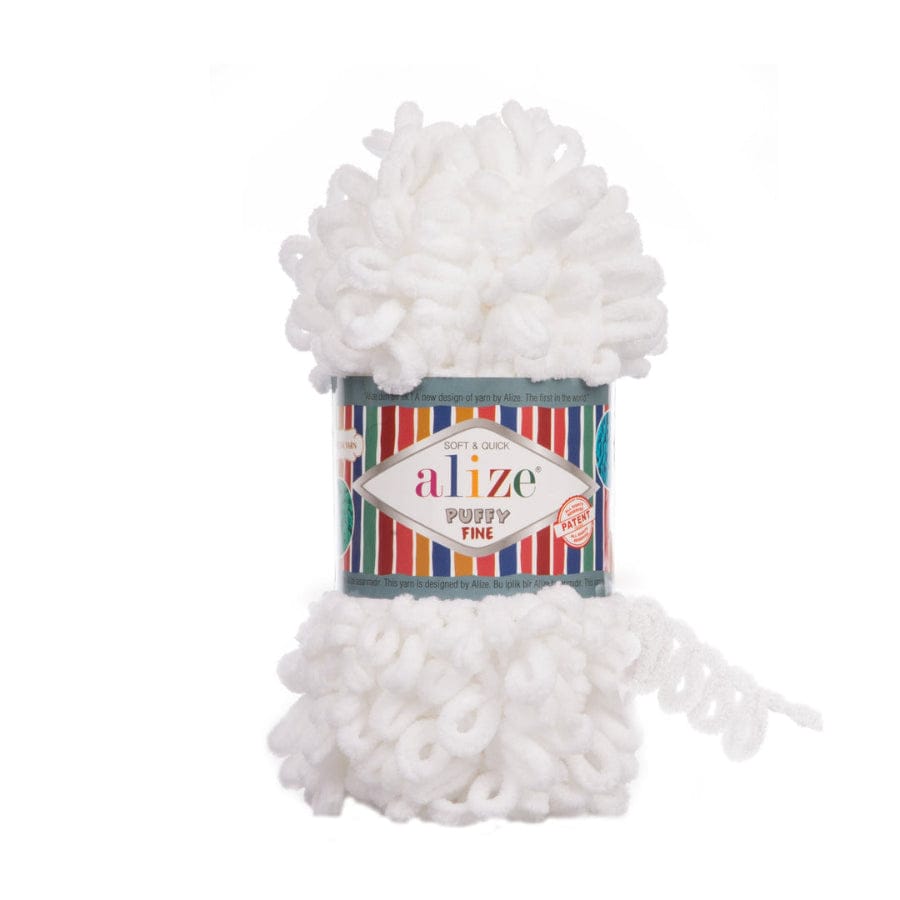 MHC WORLD Alize Puffy Fine White Alize Puffy Fine 100g