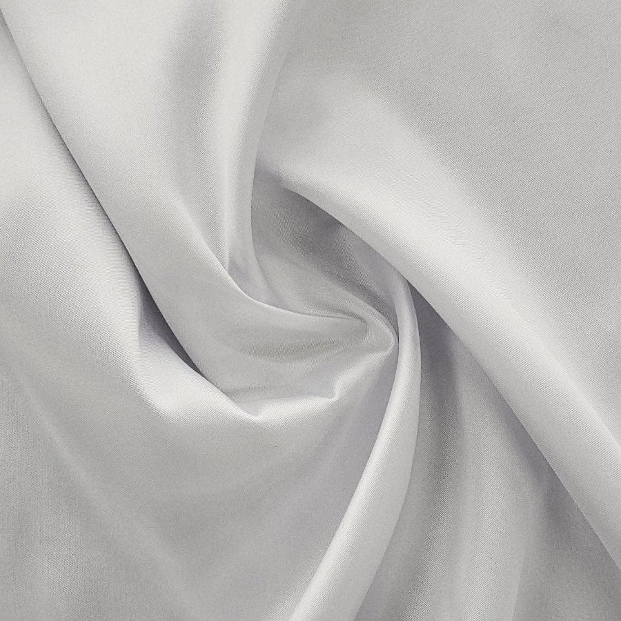 MHC World BALLROOM SATIN White Ballroom Satin Fabric (Hi-Twist) 150cm