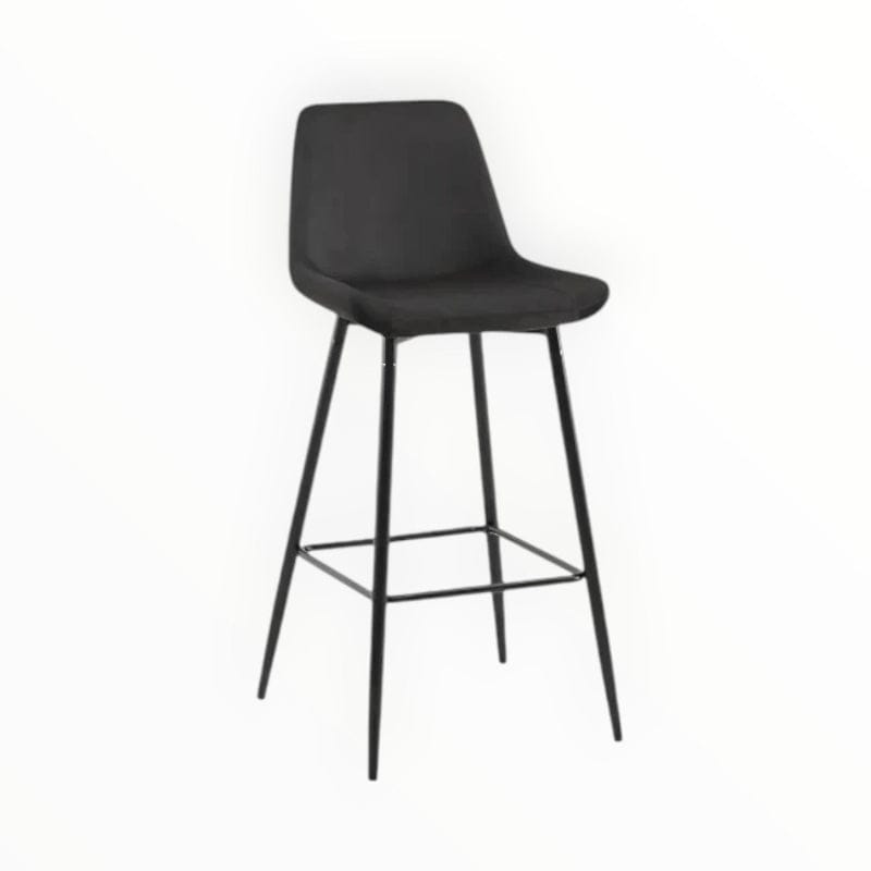MHC World Bar Stool Jost Bar Stool Fabric Black  KT-Y962