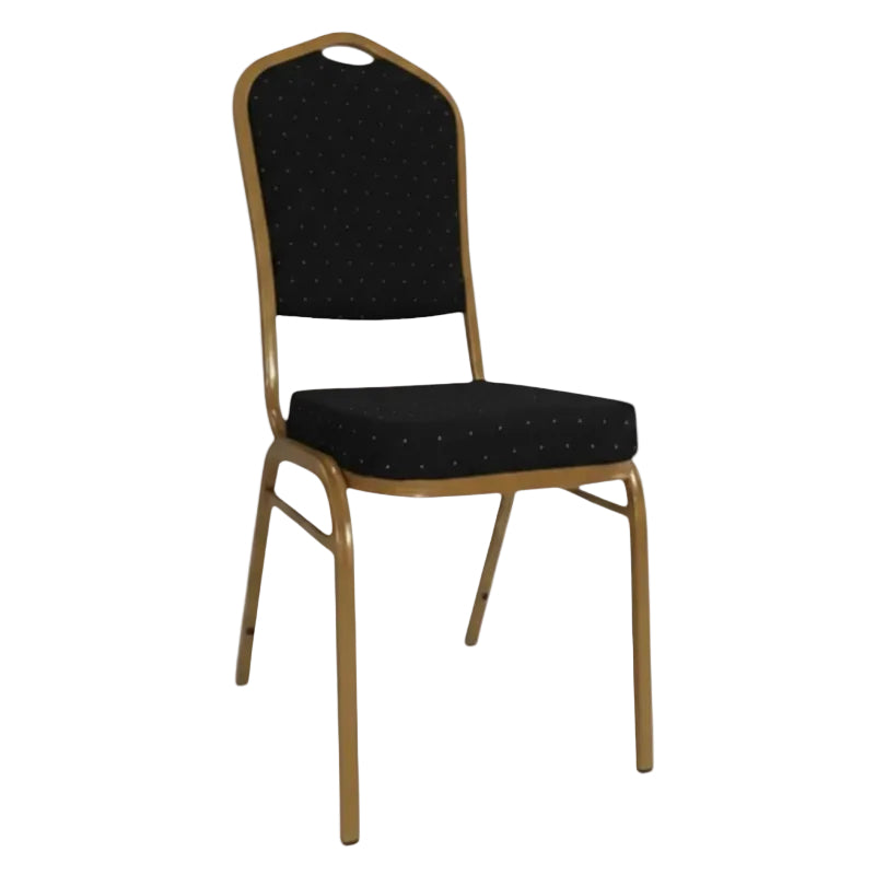 MHC World Bar stools & Chairs Conference Chair Black With Gold Frame