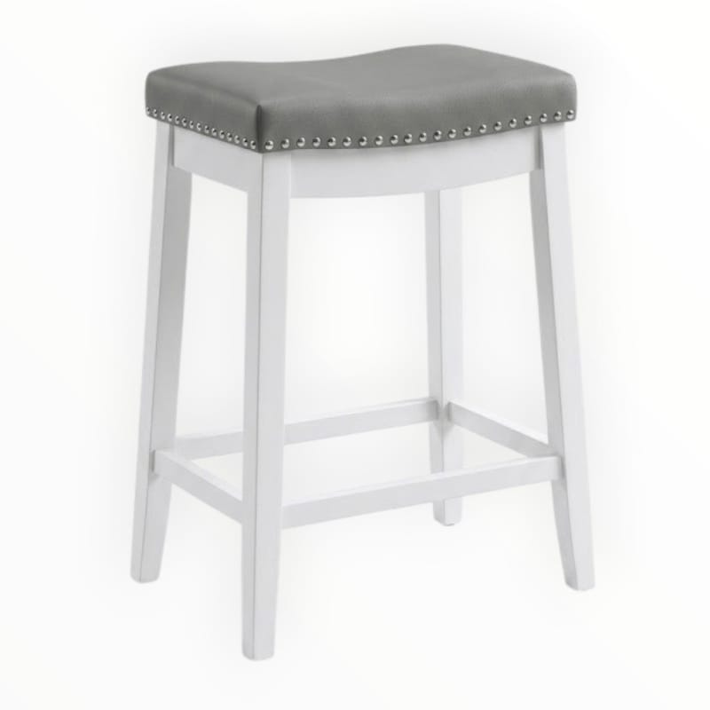 MHC World Bar Stools Counter Stool 24in NFK007WH Grey