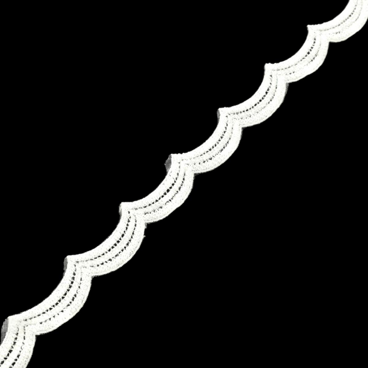 MHC WORLD Beaded Bridal Trimming TV-089 White Beaded Bridal Trimming TV-089