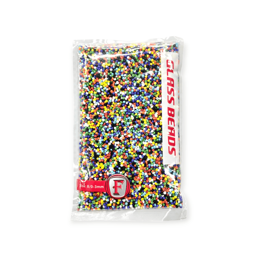 MHC WORLD Beads Assorted Acrylic Glass Beads 8mm 400g