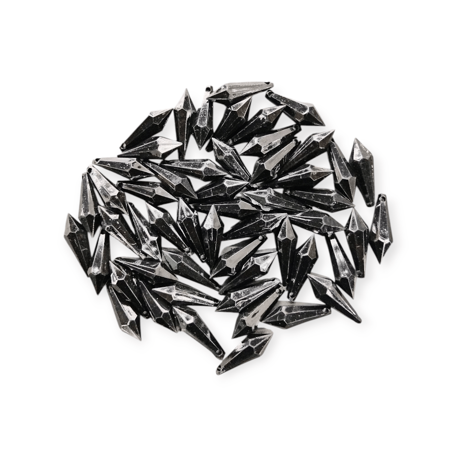 MHC WORLD Beads Black Acrylic Beads AB-B