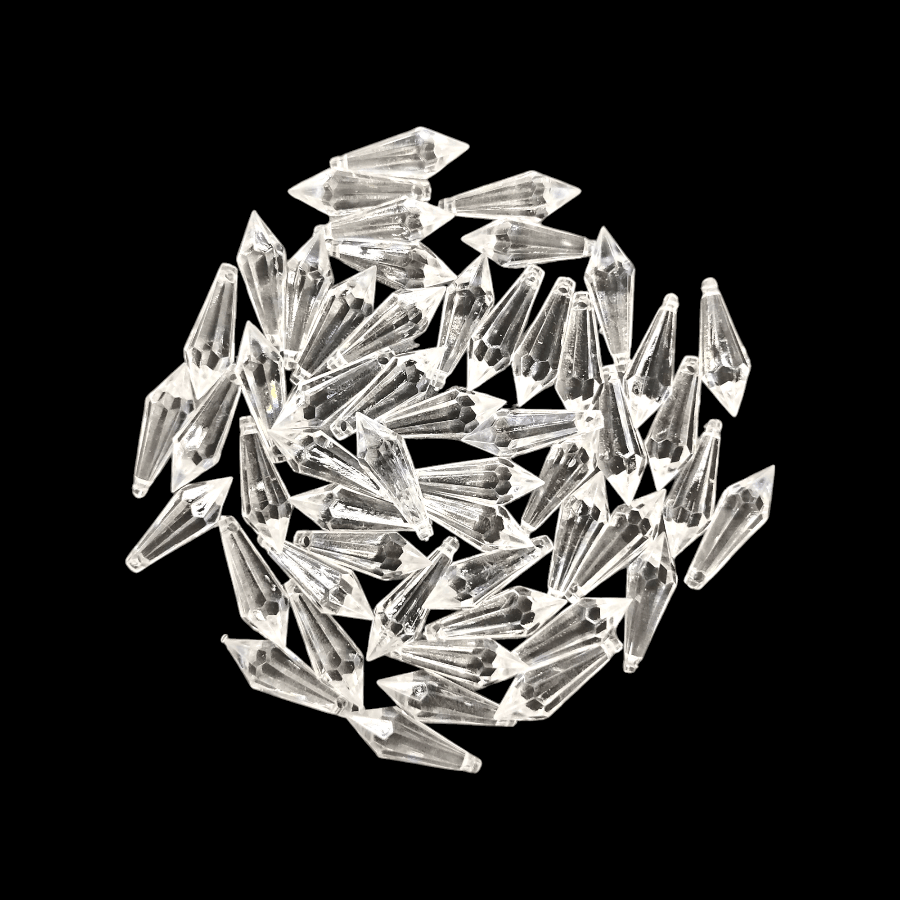 MHC WORLD Beads Clear Acrylic Beads AB-B