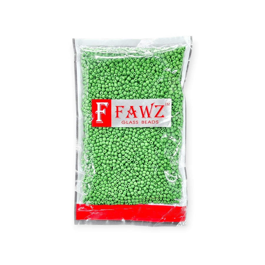 MHC WORLD Beads Emerald Faws Glass Beads 6mm 400g Pkt Assorted