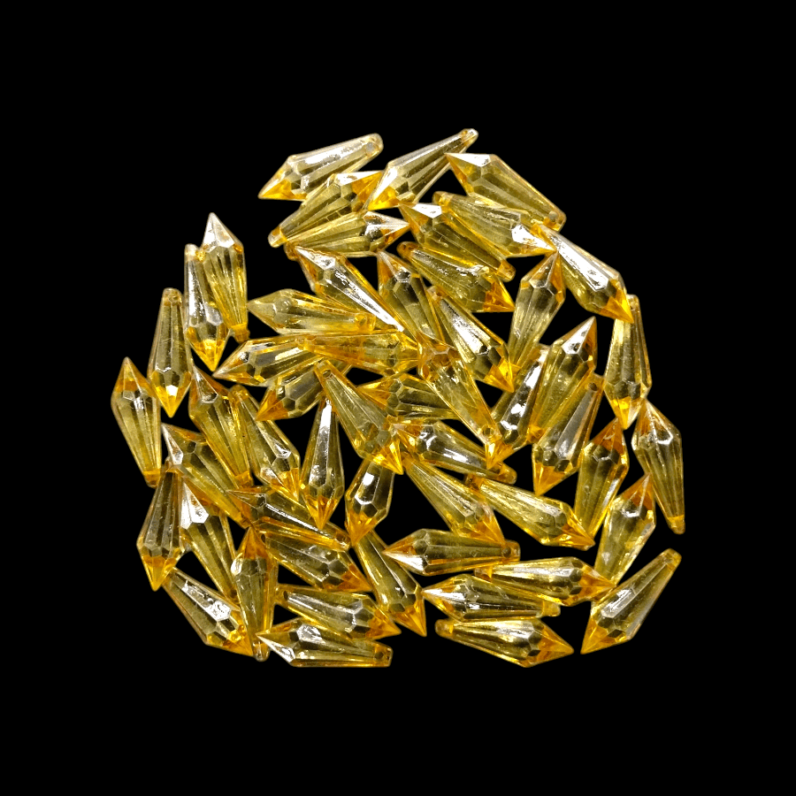 MHC WORLD Beads Gold Acrylic Beads AB-B