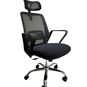 MHC World Black Office Chair High Mesh Back Swivel & Tilt (7676184690777)