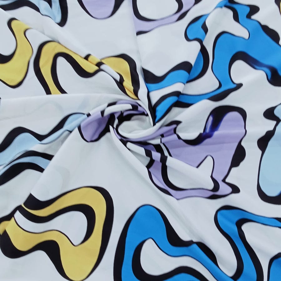 MHC WORLD Bolvian Satin Yellow/Lilac/Powder Blue Bolvian Satin 150cm