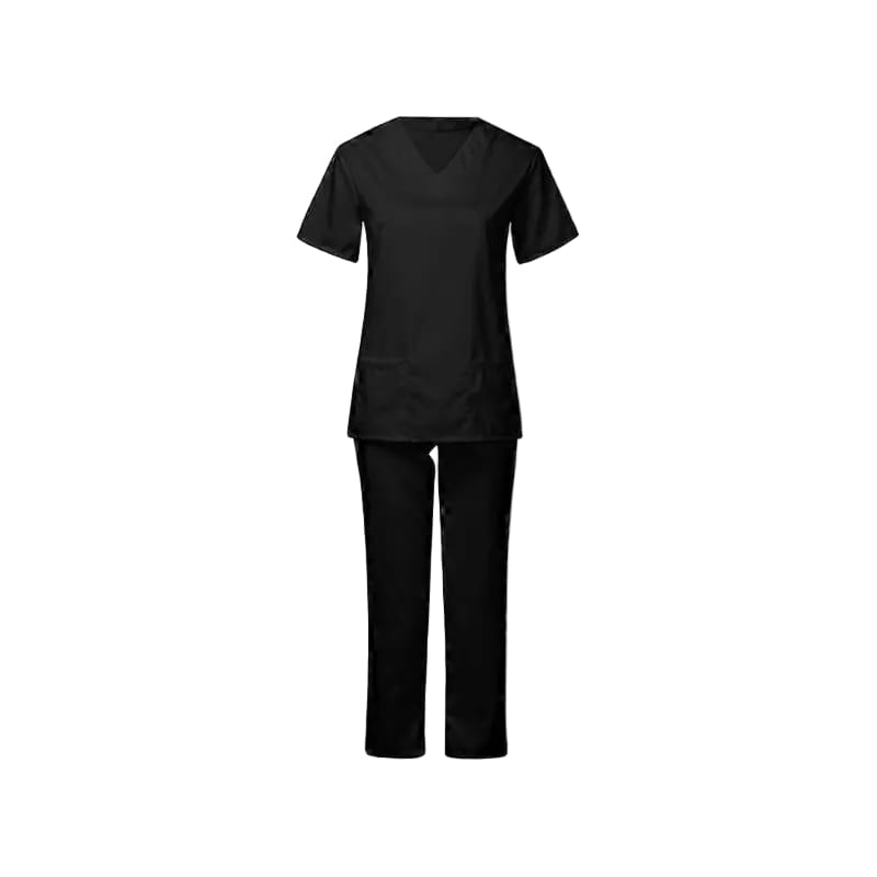 Bobsons Unisex 4Way Flex 360 Scrubs -Black N2109/N2110-4WAY