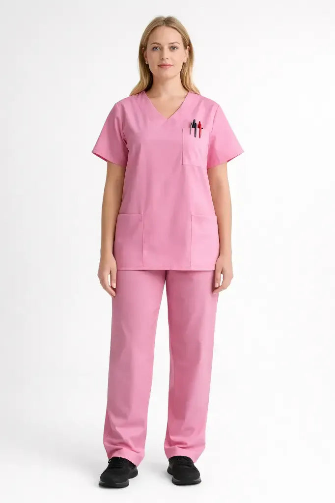 Bobsons Unisex Flex 360 Scrub Set-Pink N2109/N2110