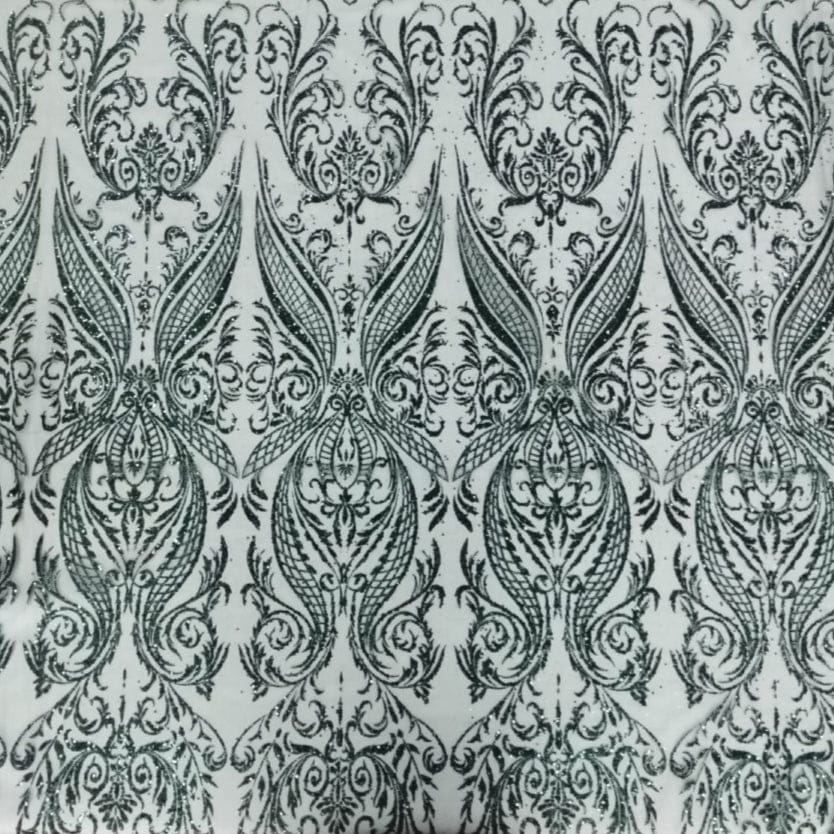 MHC WORLD BRADAL LACE Bottle green Caviar Tulle Fabric 1120cm