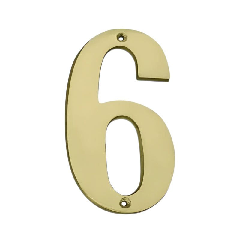 MHC World BRASS NUMBER 6 SMALL Number Small 6