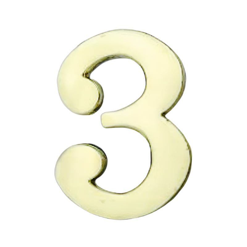 MHC World Brass number small 3 Brass Number Small 3