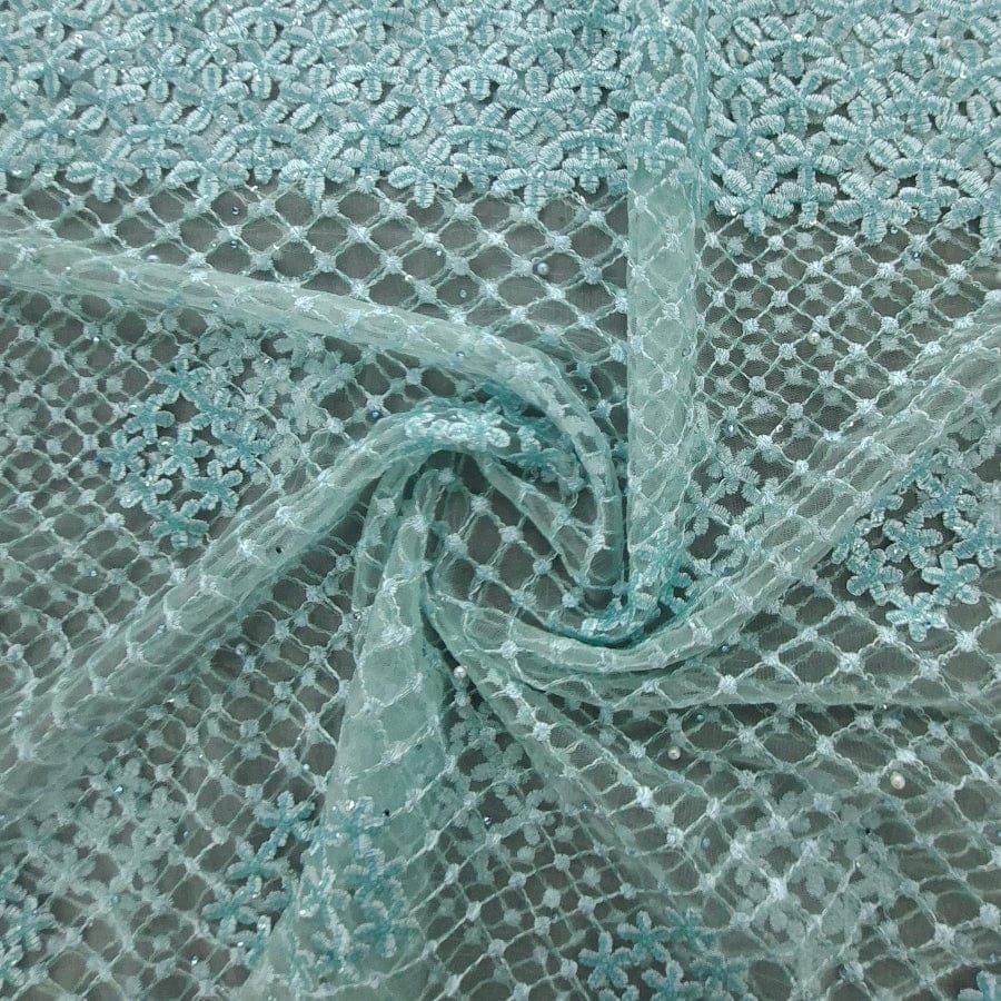 MHC WORLD Bridal Fabric Art Mint Bridal Fabric Art