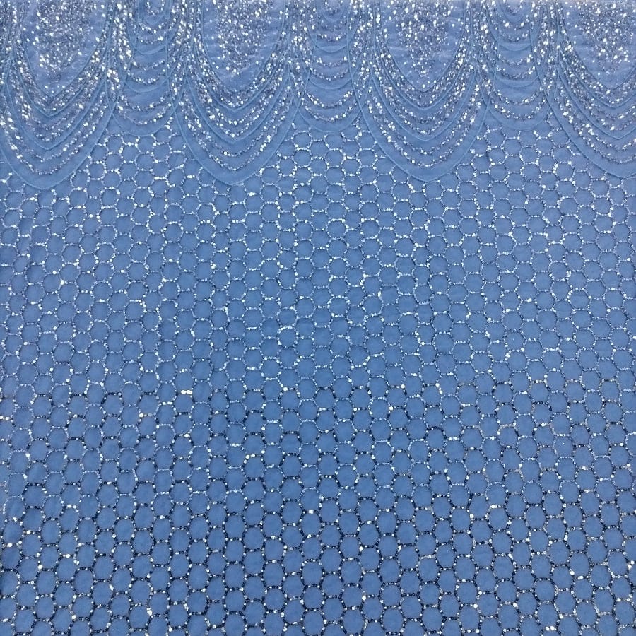 MHC WORLD Bridal Lace Denim Bridal Lace Fabric 150cm