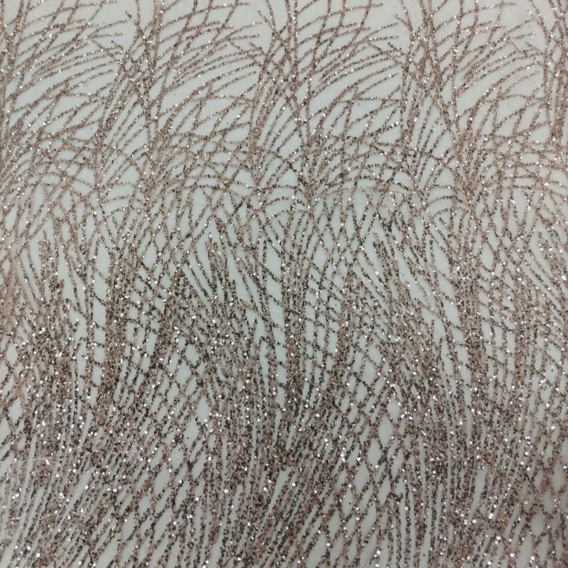 MHC WORLD Bridal Lace Pale  Blush Adelina Lace Evening wear Fabric 140cm