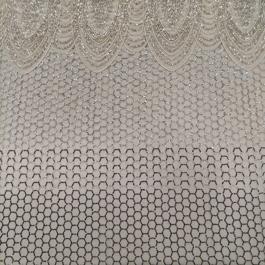 MHC WORLD Bridal Lace Rose Gold/Black Bridal Lace Fabric 150cm