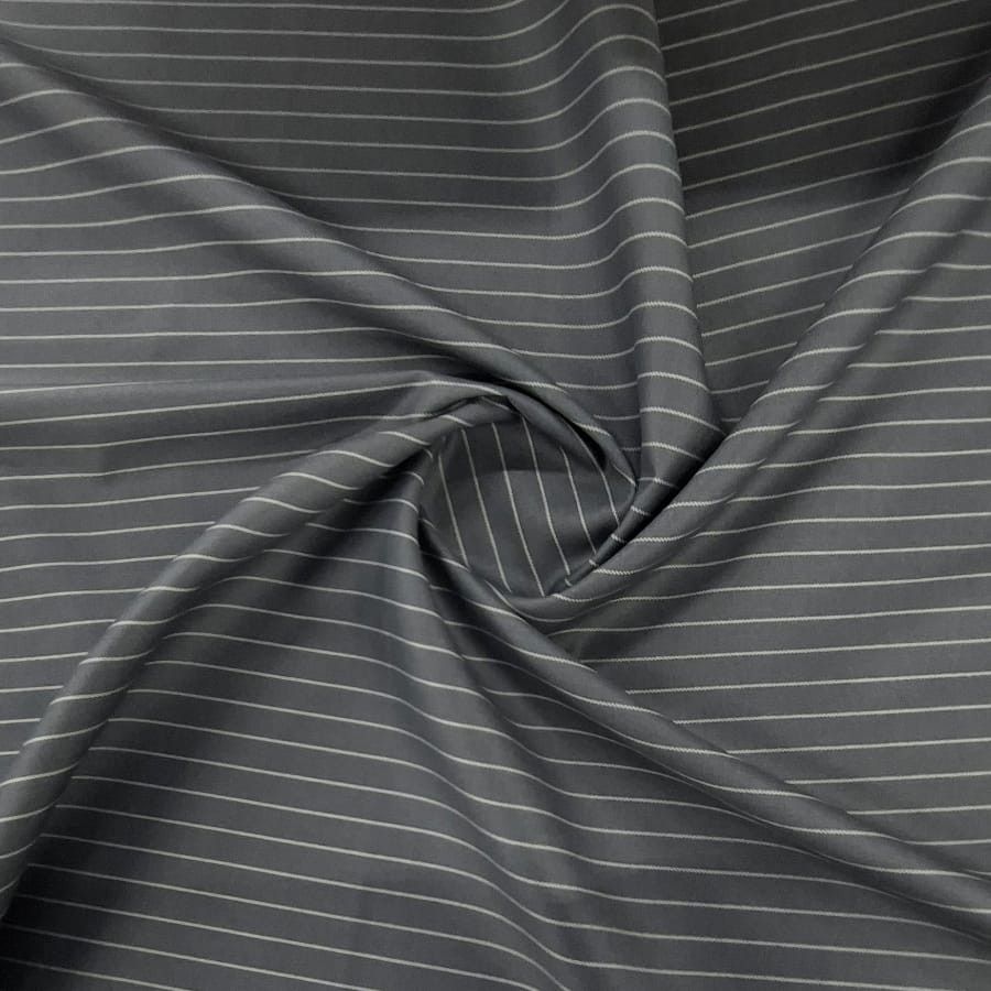 MHC WORLD Broad Stripe Suiting 374G Grey Broad Stripe Suiting 374G