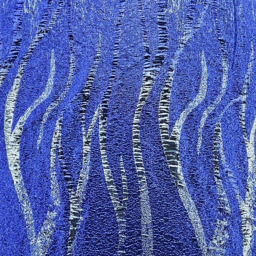 MHC WORLD BROCADE Blue Brocade Fabric 150cm