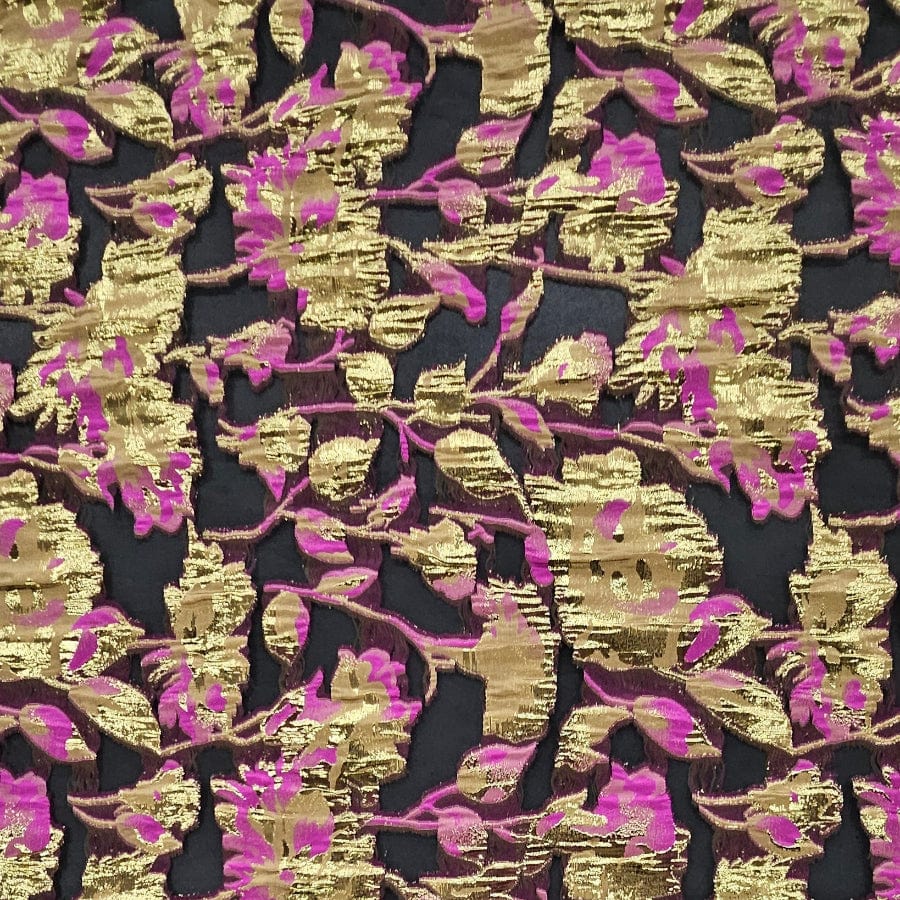 MHC WORLD BROCADE Cerise Pink Brocade Fabric 150cm