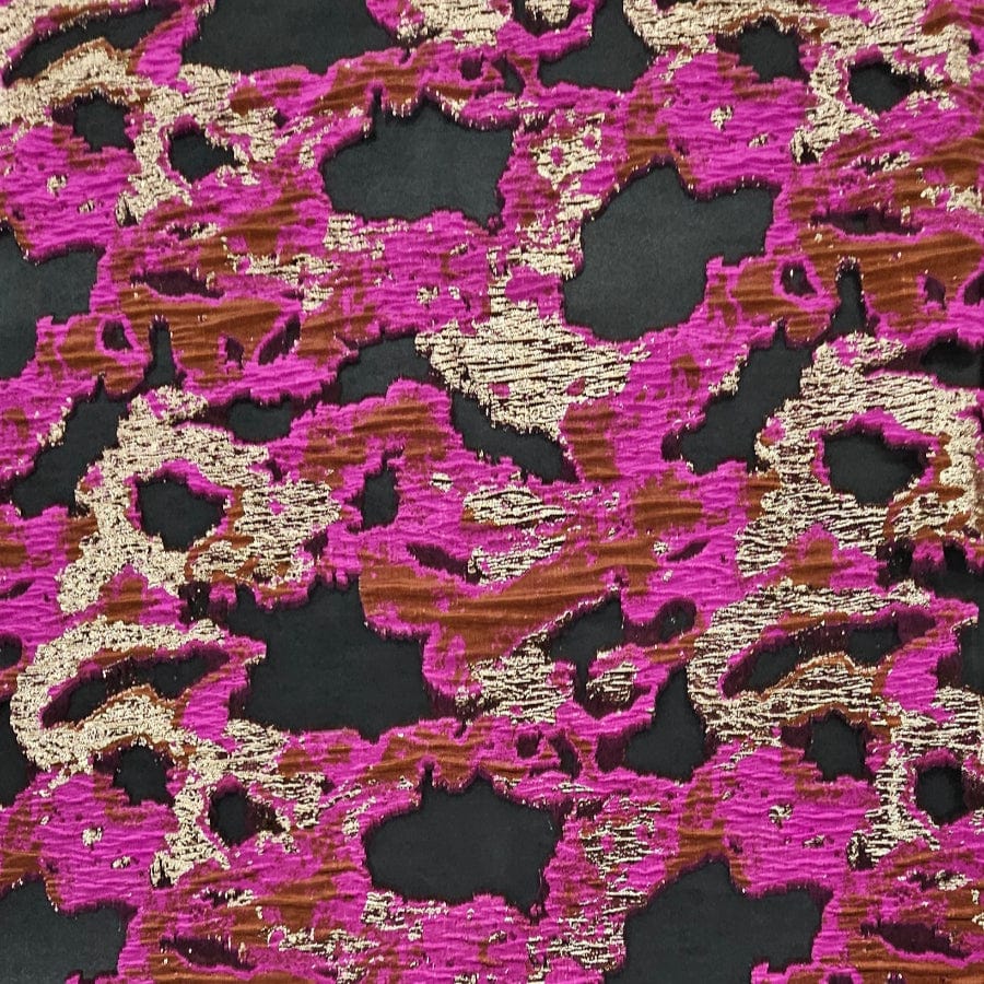 MHC WORLD BROCADE FABRIC Cerise Pink Brocade Fabric 150cm